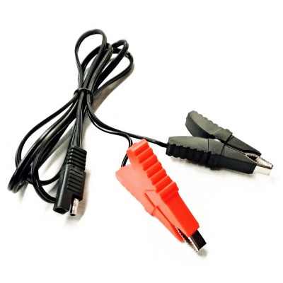 MX Butterfly Battery Alligator Clips to 2-Pin SAE Quick Disconnect Plug Extension Charging Cable