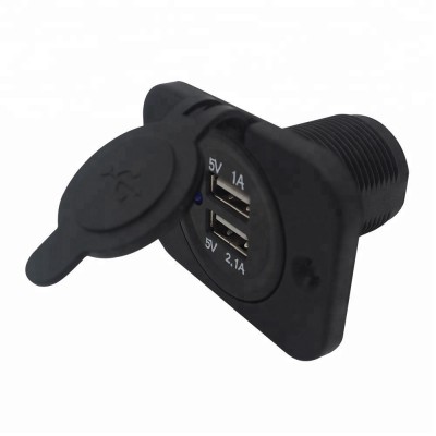 MX Bus Motorcycle Car Charger Cigarette Lighter Socket 2.1A Dual USB Car Charger Socket