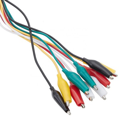 MX Colorful Alligator Clip Test Leads Set with Alligator Clips Double-end Jumper Wire