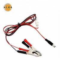 12V DC Plug Connection Wire with Alligator Clip Red Black Manufacture