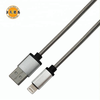 MX 40ft Silver Metal Anti twisting USB Cable USB Type C Cable High Speed Charging Fast Data Transfer Wire