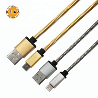 MX Fast Charging Data Sync Cable Adapter Metallic Braided USB Type C Cables for Smart Phones