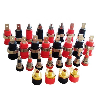 4mm Female Panel Mount Banana Plugs Binding Post Adapter Banana Test Lead Sockets Banana Female Jack Socket