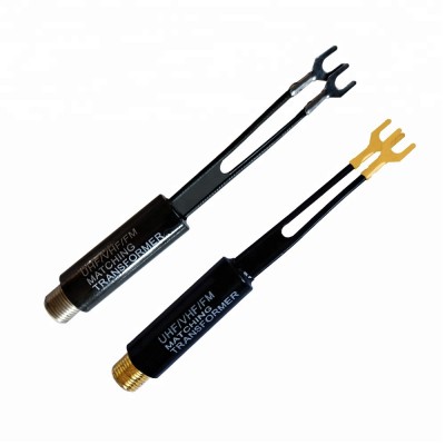 MX UHF VHF FM Gold Plated Or Nickel Plated 75-300 Ohm TV Antenna Matching Transformer Coaxial Cable