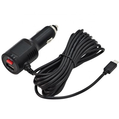 12V USB car charger cable with Switch for Phone